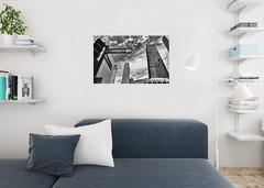Chicago Michigan Avenue Street Sign Chicago B&W Photo Art Print Poster 36×24