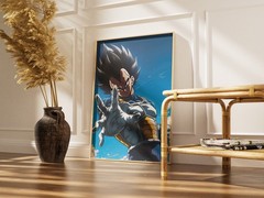 Vegeta Dragon Ball Z Anime Poster Print Saiyan Prince Wall Art Decor DBZ Super