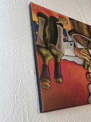 Will Rafuse «Maurice» Gallery Wrapped Canvas Print 48×24 Whimsical Chef Kitchen