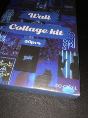 50PC Blue Neon Aesthetic Pictures Wall Collage Kit Psychic Reader NEW