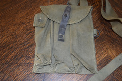 Vintage! Military Thompson (tommy-gun) Canvas Magazine Carrier Bag Holder