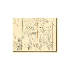 Historic State Map – Oregon – USGLO 1866 – Vintage Wall Art