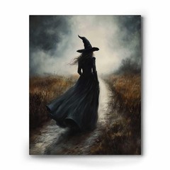 Halloween Canvas Wall Prints Horror Castle Bat Aesthetic Vintage Poster Print