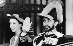 HAILE SELASSIE QUEEN ELIZABETH Glossy Poster Picture Photo Picture Print