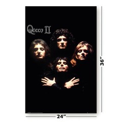 Queen – Music Poster (Album Cover – Queen II – Faces – Bohemian Rhapsody)