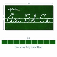 Cursive Alphabet Classroom Wall Strip Laminated