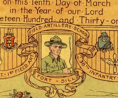 PICTORIAL MAP OF 1931 FORT SILL, OKLAHOMA