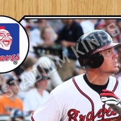 Chipper Jones Atlanta Braves Baseball Card Poster – 11×17 in.