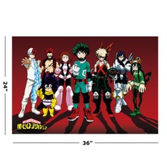 My Hero Academia – Manga TV Show Poster (Character Line-Up) (Size: 36″ X 24″)