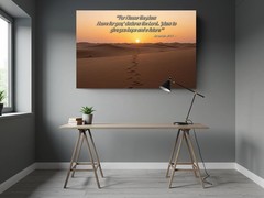 Jeremiah 29:11 Canvas Christian Art Bible Verse Desert Sunset Wall Decor