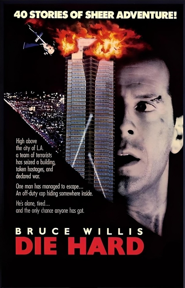 Die Hard (1988) Movie POSTER 24 X 36 INCH Sweet!
