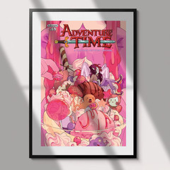 Adventure Time Poster Cartoon Network Art Print Finn Jake Marceline Wall Decor