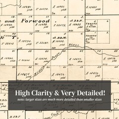 Old Map of Motley County, TX 1893 – Vintage Texas Art