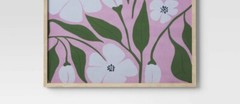 Room Essentials 16″x20″ Flower Print Framed Dorm Room Essentials Wall Art