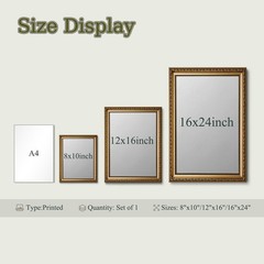 Vintage Gold Framed Wall Art Moody Canvas Art Dark Academia Pictures Wall Dec…