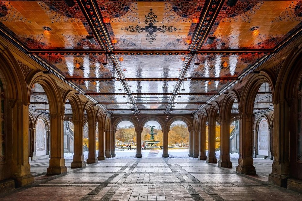 Bethesda Terrace Central Park New York City NYC Manhattan Photo Poster 36×24