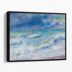 Seascape (1897) by Pierre-Auguste Renoir Coastal Ocean Canvas Print Wall Art