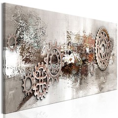 COGWHEEL ABSTRACT Canvas Print Framed Wall Art Picture Photo Image a-A-0478-b-a