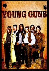 1988 Young Guns Movie Poster Print Emilio Estevez Billy The Kid Western 🍿