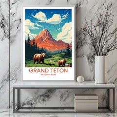 Grand Teton National Park – Travel Poster