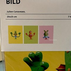 IKEA BILD Kids Cartoon Wall Art Poster Set of 3 Prints 7¾ x 9¾ BRAND NEW