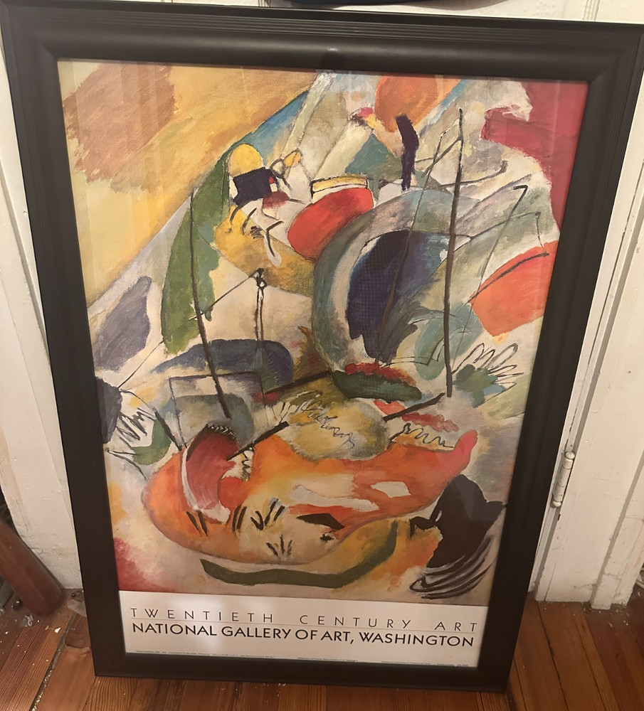 Wassily Kandinsky, Improvisation 31 (Sea Battle) 1913 Museum Poster, 1988 RARE