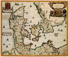 Historic Map – Denmark – Blaeu 1662 – Vintage Wall Art