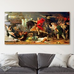 Caesar Crosses the Rubicon Ancient Rome History Canvas Wall Art Print