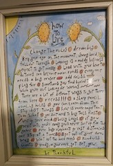 Framed Artwork «How to Live» by Sandy Gingras 8 x 10 in Frame