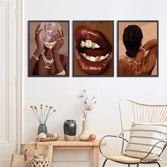 Black Girl Posters Wall Art Set of 3 Black Woman African American Women Wall …