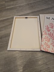 Abstract Floral Wall Art Pink White FLOWERS Matisse 3-Piece Set Canvas on Frame