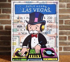 Alec Monopoly – Dj Las Vegas Art Print | Mounted Canvas Framed Poster Acrylic