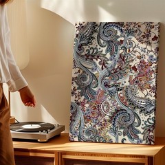 Wall Art Vintage Paisley Floral Pattern Print Boho Ornate Decorative Poster