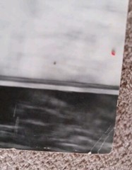 Vintage Race Car #9 Print 15 1/2″ × 23 1/2″ Inches Canvas Black & White Damaged