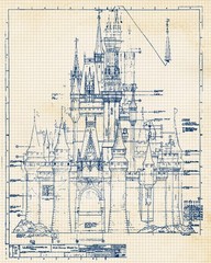 Classic Theme Park Ride Patent Prints, 4 8×10 Art Decor Home Work Disney Office