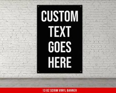 Custom Motivational Gym Banner – Personalized Wall Art for Home or Garage