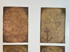 Pirate Treasure Map Aged Reproduction Print – 2 Maps