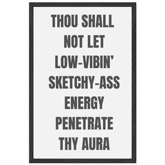 Funny Motivational Wall Art Framed Poster 11×17 Black Office Decor Gift