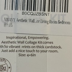 Inspiration Motivation 4″x6″ Wall Collage Kit Of 50 -New