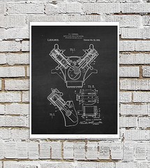 Vintage Jeep Military Vehicle Patent Prints set of 6 unframed posters wall decor