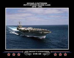 Navy Emporium USS Dwight D Eisenhower CVN-69 Canvas Photo Print 267CVN69