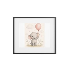 Süßer Elefant Kinderzimmer Bild