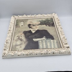 Set of 2 Vintage Cherry Jeffe Huldah Prints Ornate Wood Frames Paris Decor 17”
