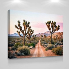 Joshua Tree Canvas Art, Desert Landscape Print, California Western Modern Decor