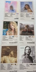 Lot 6 Taylor Swift Album Cover Canvas Poster Prints 8×12” Frameable Nice