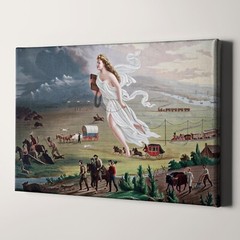 American Progress by John Gast Manifest Destiny History Canvas Wall Art Print