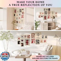 97 Decor Retro Downtown Girl Room Decor – Cute Y2k Room Decor 2000s Prints, Y