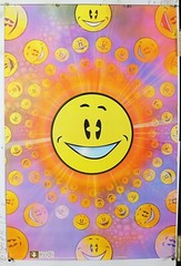 Happy yo Smiley face vintage rare poster 24.25″ X 36.50″ NOS (b242)