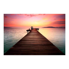 47 In. X 32 In. «Wanderlust» Tempered Glass Wall Art