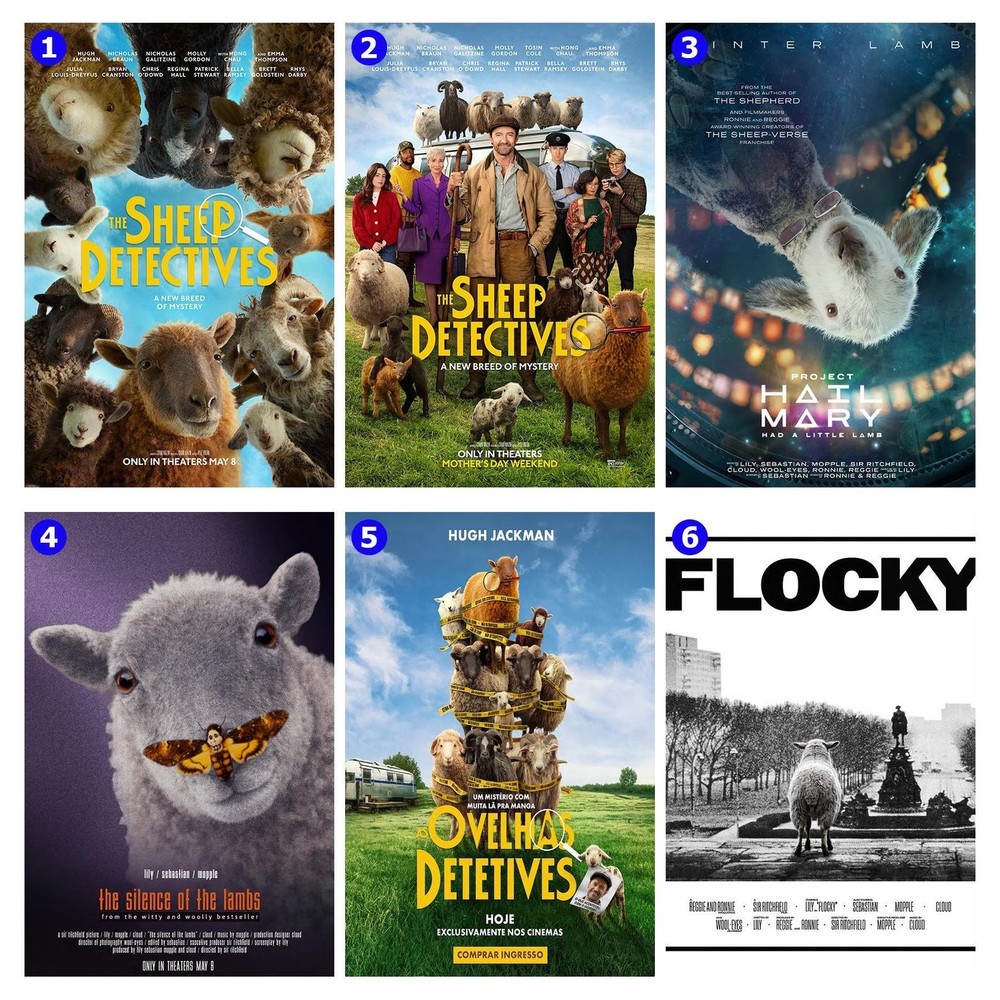 The Sheep Detectives 2026 Movie Poster, New Film, Living Room Wall Art